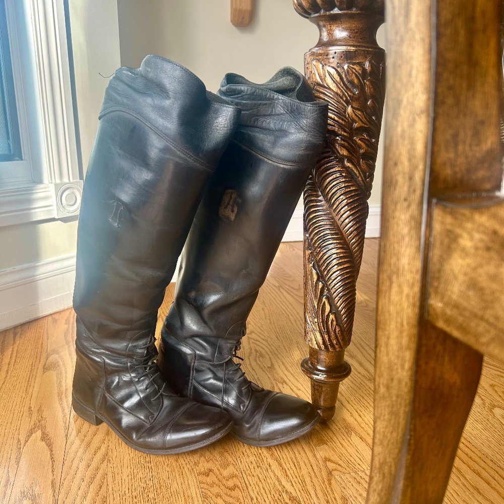Effingham 200M Tall Equestrian Boots Women’s Size 9.5 with Boot Bag, Jack, Pulls